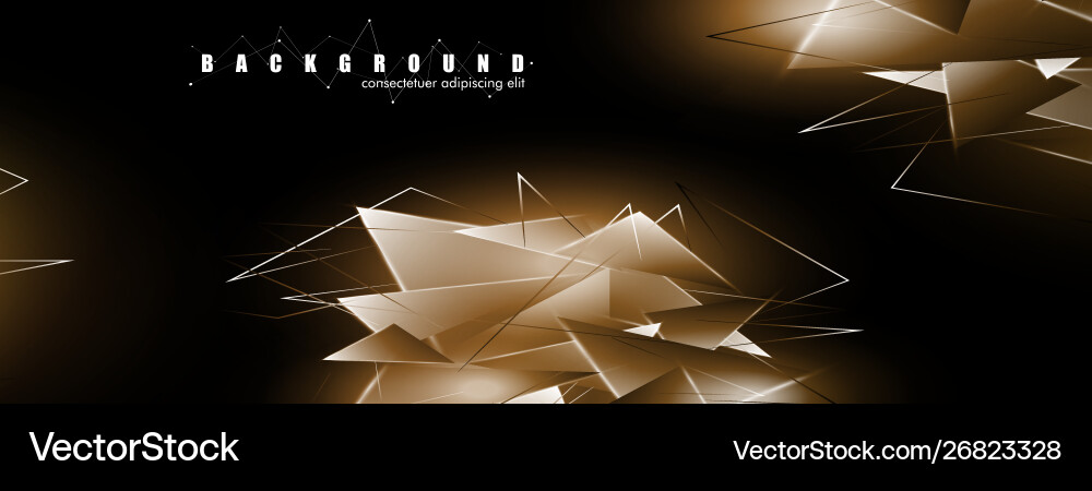 Abstract background with glowing triangles Abstract background with glowing triangles vector image