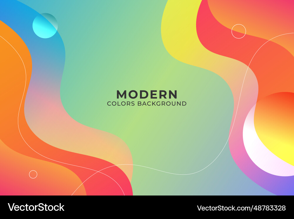 Colorful dynamic fluid shape background design Colorful dynamic fluid shape background design vector image