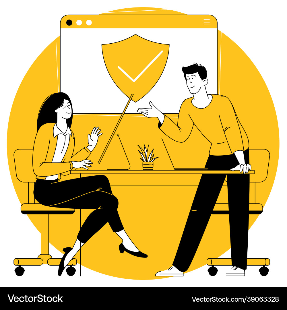 Data protection concept Royalty Free Vector Image