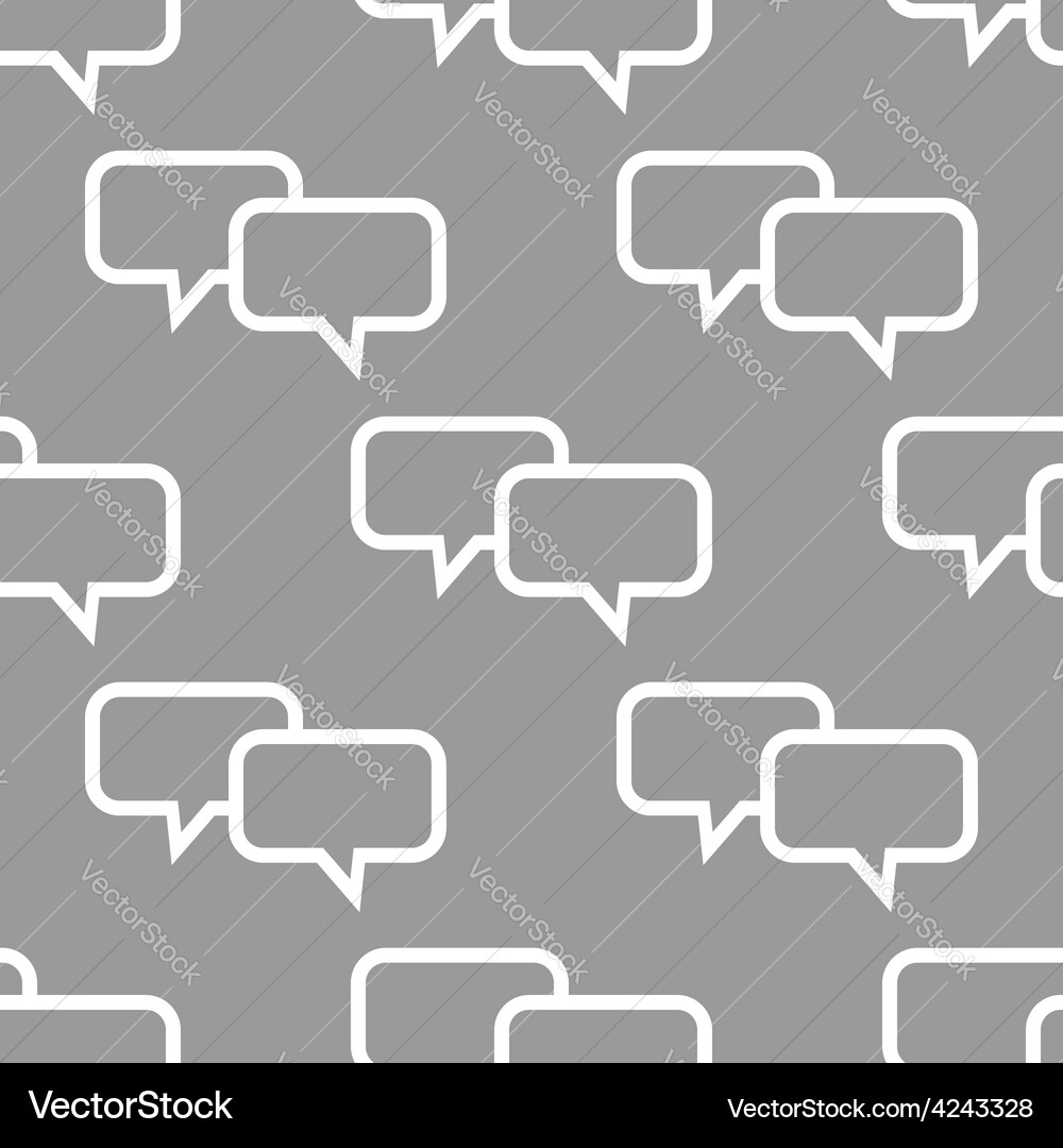 Dialog seamless pattern vector image