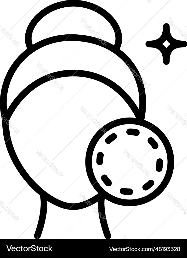Disposable makeup remover pads line icon Disposable makeup remover pads line icon vector image