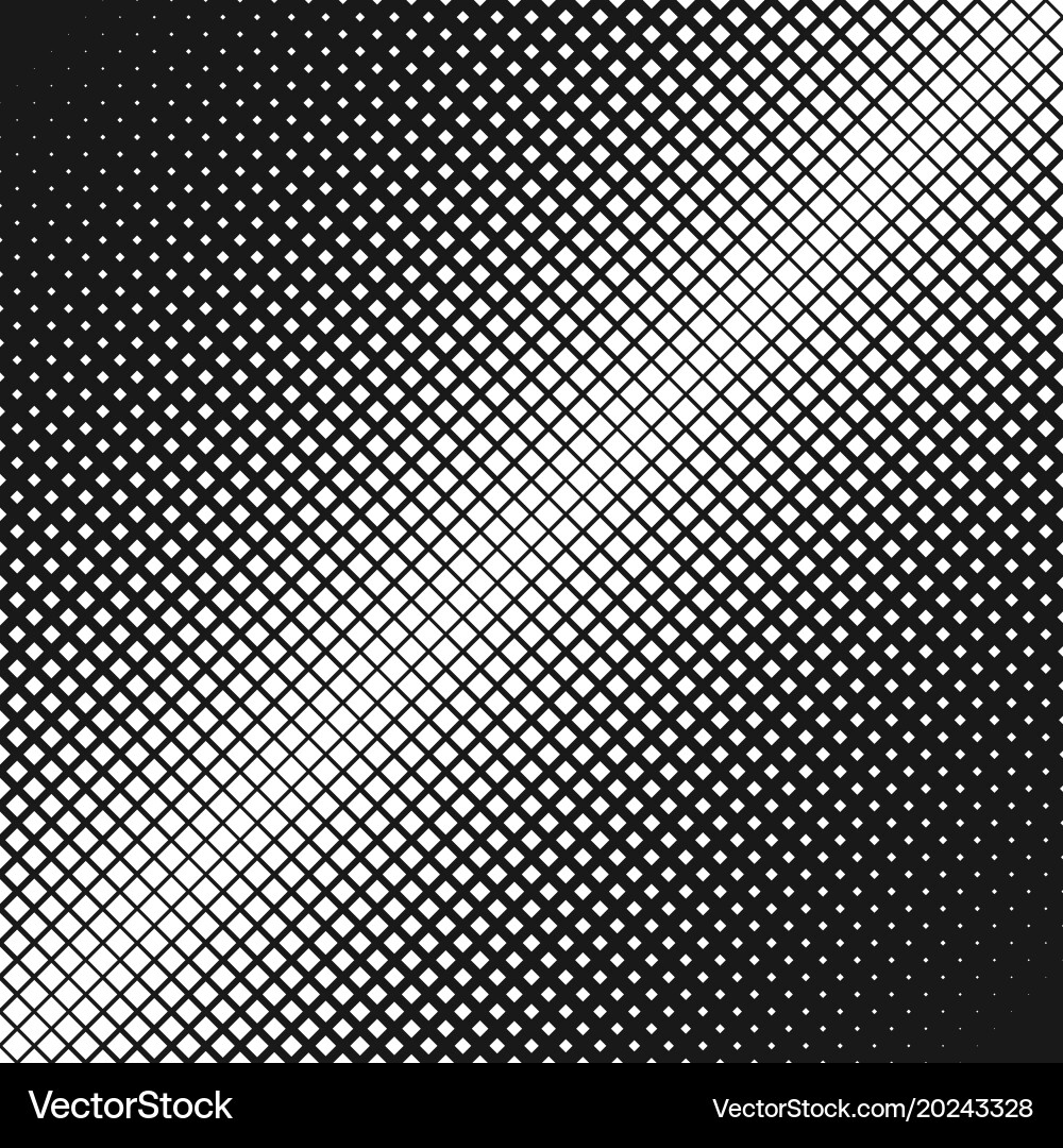 Geometric abstract halftone square pattern vector image