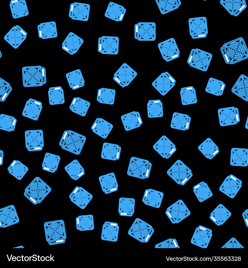 Line asic miner icon isolated seamless pattern Line asic miner icon isolated seamless pattern vector image