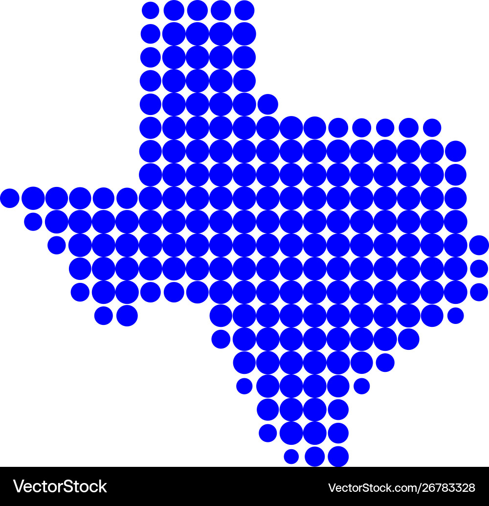 Map texas Royalty Free Vector Image - VectorStock
