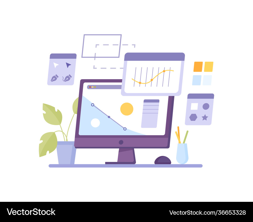Modern Computer Networking Concept vector image
