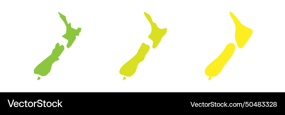Neue zealand Landkarte in drei Ebenen Neue zealand Landkarte in drei Ebenen Vektorbild