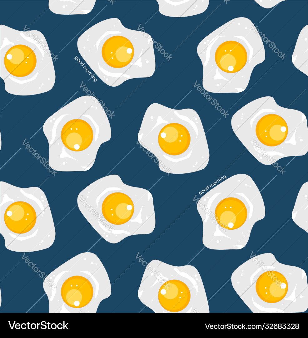 Seamless pattern with scrambled eggs Seamless pattern with scrambled eggs vector image