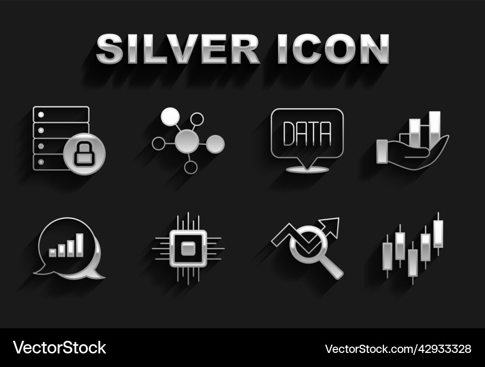 Set processor cpu pie chart infographic browser Set processor cpu pie chart infographic browser vector image