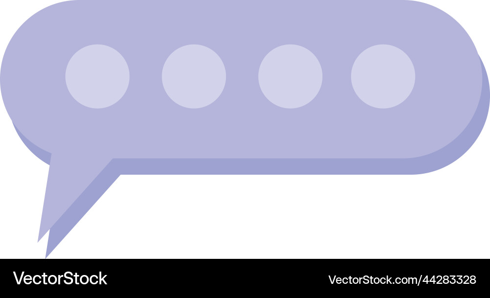 Speech bubble message Vector Image
