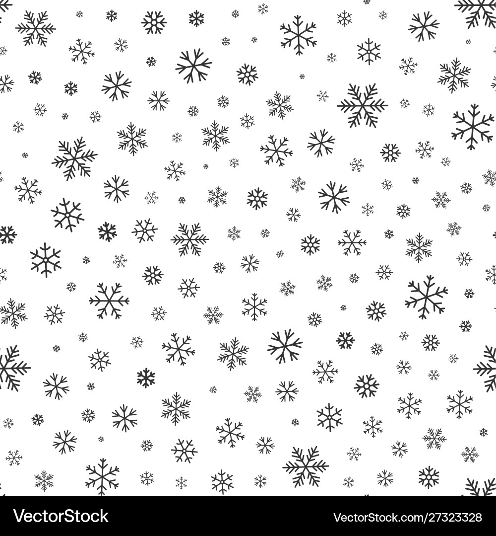 Winter Snowflake Pattern vector image