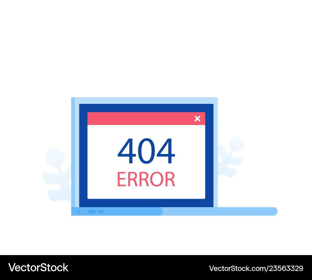 404 error page design concept 404 error page design concept vector image