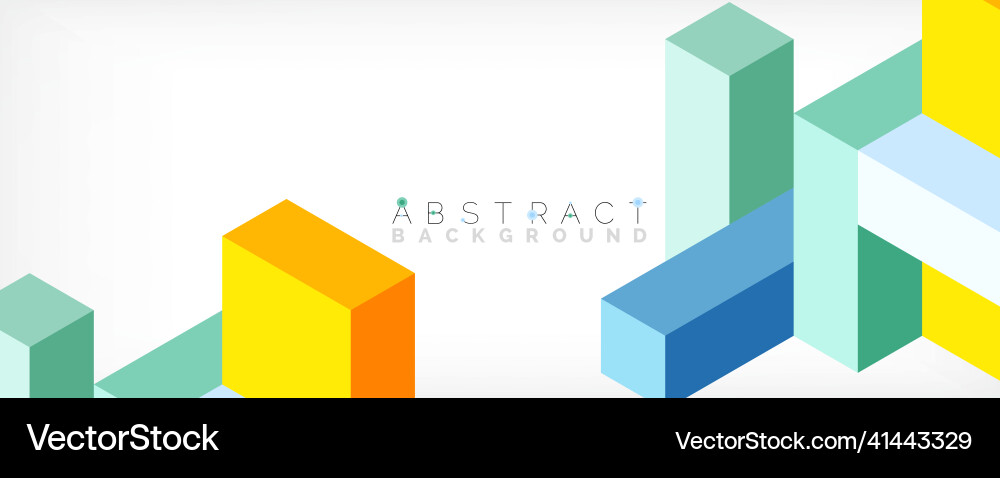 Abstract background 3d cubes cubic elements Abstract background 3d cubes cubic elements vector image