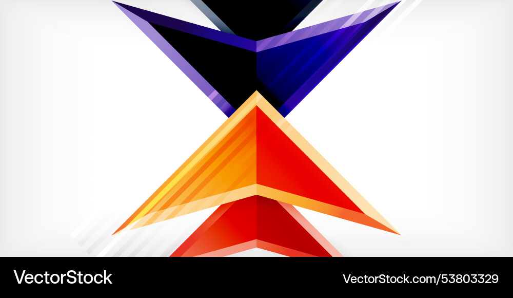 Abstract background color triangles and arrows Abstract background color triangles and arrows Vector Image