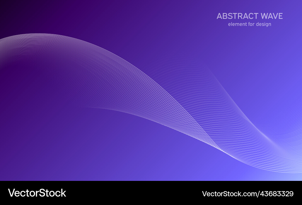 Abstract wave element for design digital Vector Image
