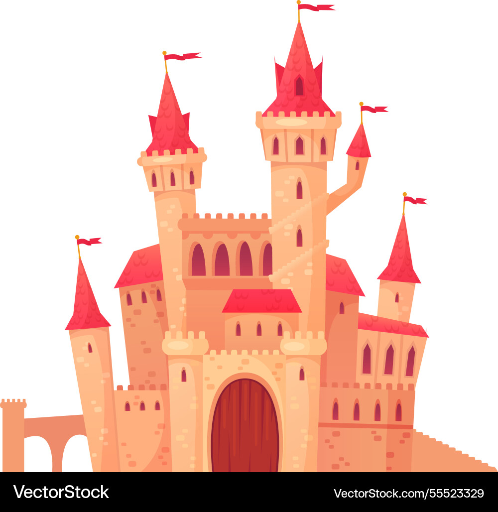 Cartoon of a majestic fairytale Cartoon of a majestic fairytale vector image