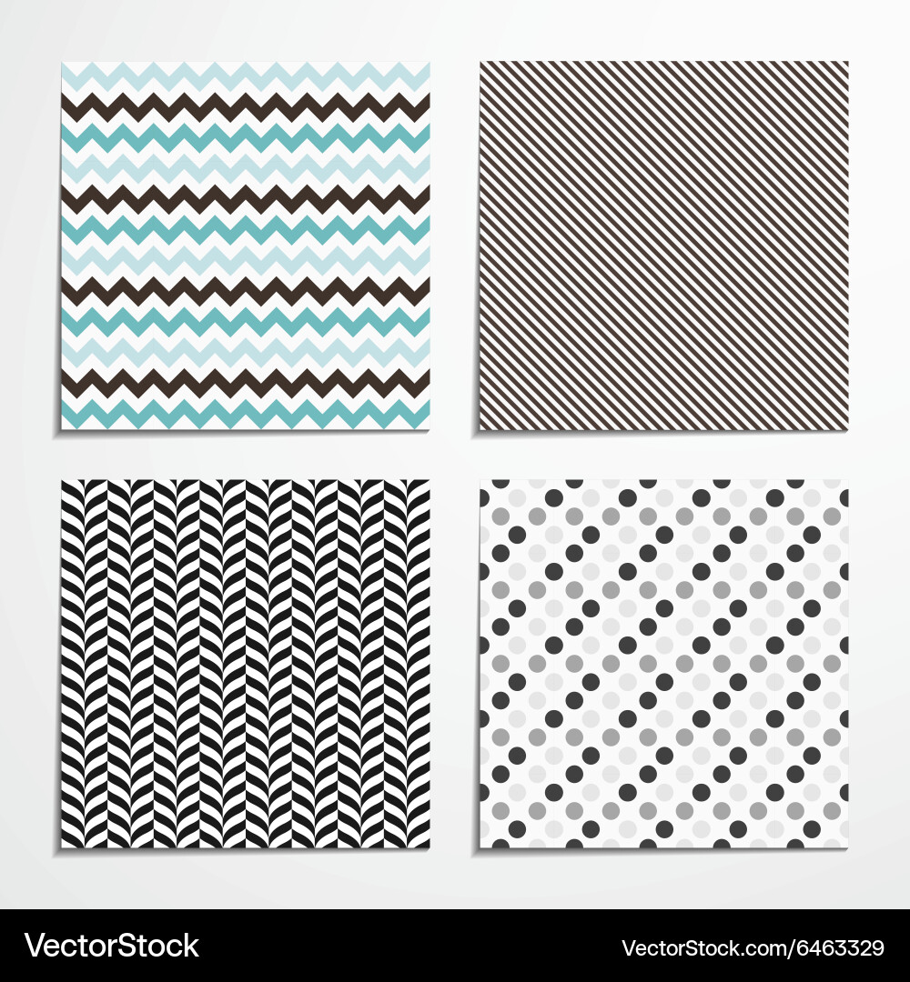 Collections of seamless patterns vector image