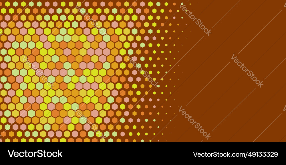 Geometric abstract hexagon multi color background Vector Image