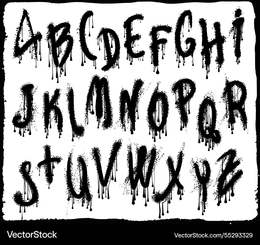 Gothic font concept for apparel print design Gothic font concept for apparel print design vector image