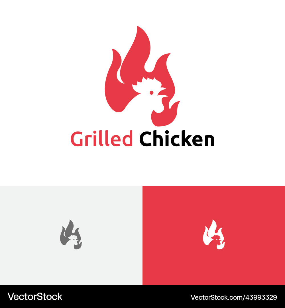 Grilled chicken restaurant food negative space Grilled chicken restaurant food negative space vector image
