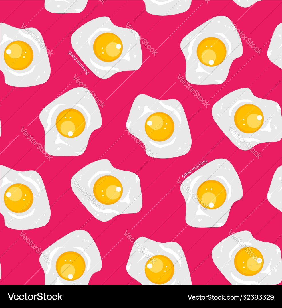 Seamless pattern with scrambled eggs Seamless pattern with scrambled eggs vector image