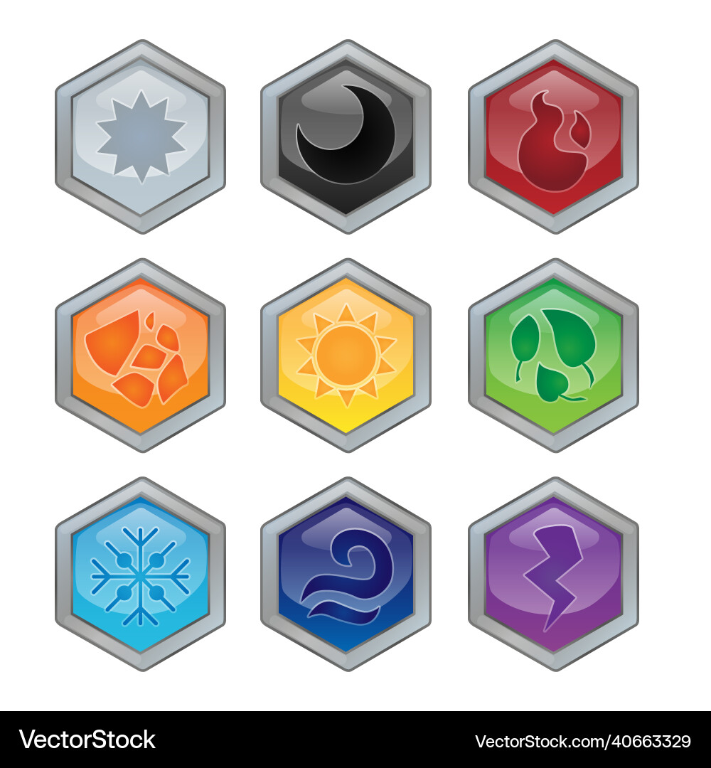 Set of game icons isolated on white background Set of game icons isolated on white background vector image