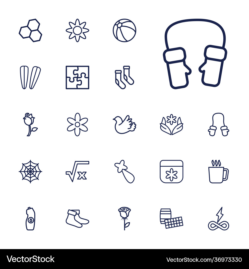 22 pattern icons Vector Image