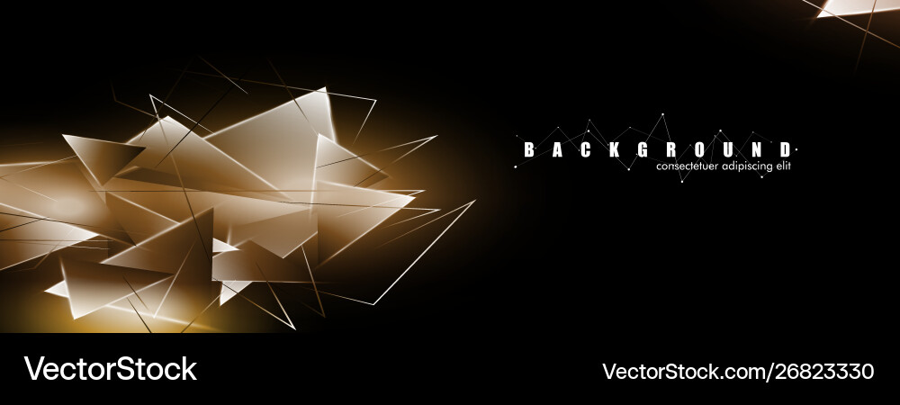 Abstract background with glowing triangles Abstract background with glowing triangles vector image