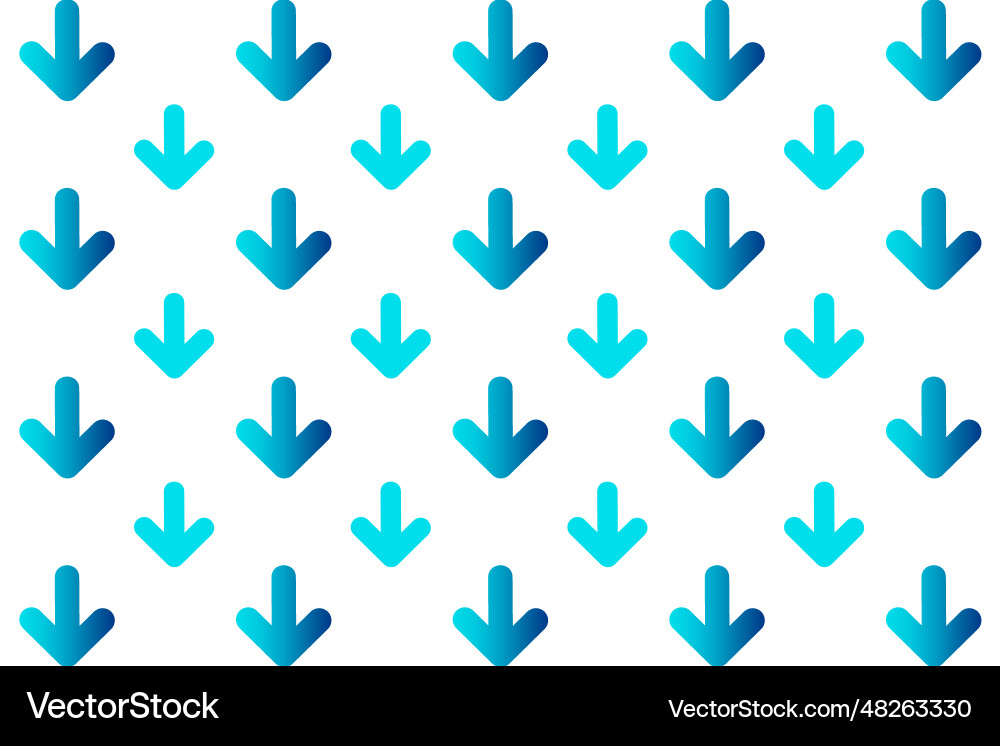 Abstract down arrow pattern background vector image