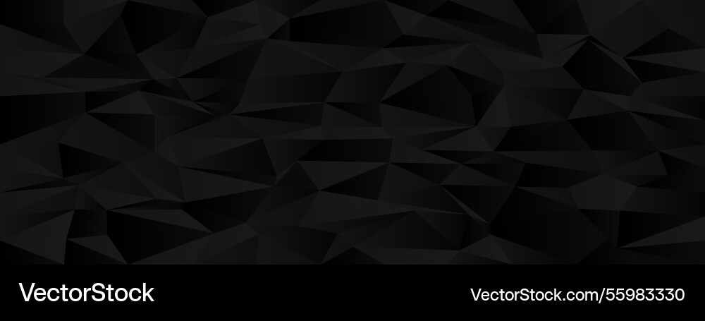 Abstract geometric pattern with dark polygonal vector image