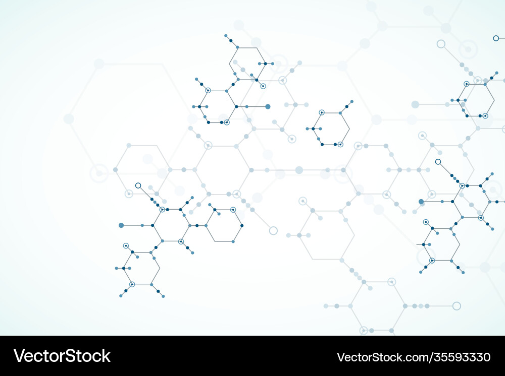 Abstract technology hexagonal background Vector Image