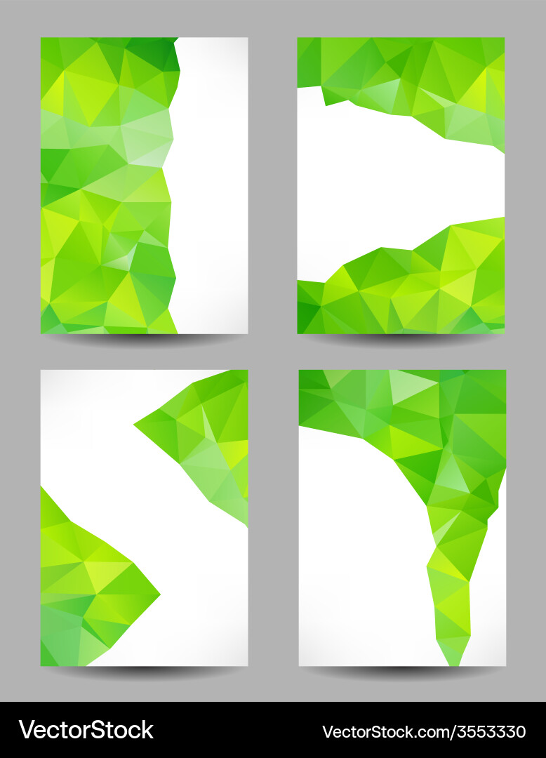 Backgrounds with abstract triangles Vector Image