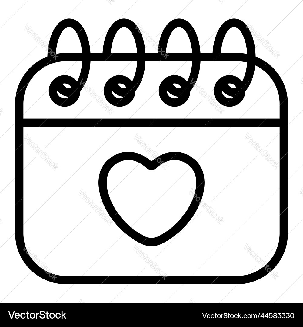 Calendar date event simple line icon Calendar date event simple line icon Vector Image