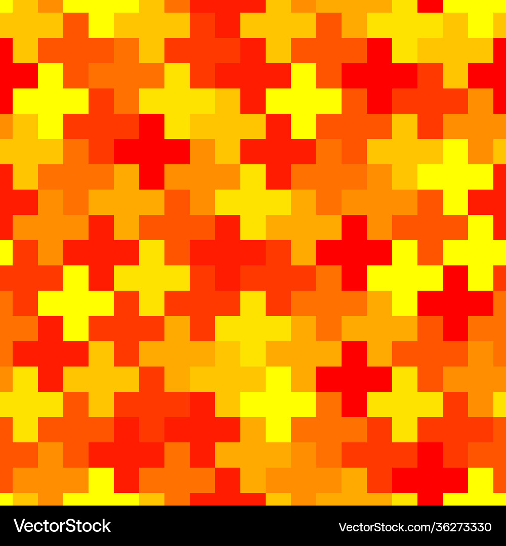 Cross shapes columns seamless pattern geometric vector image
