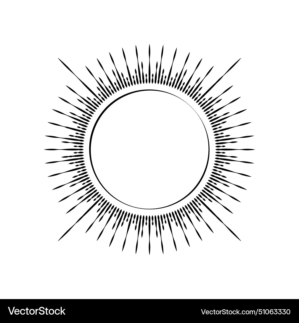 Fireworksvintage sunburst bursting sun rays Vector Image