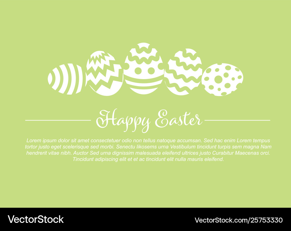Happy easter - minimalist pastel green card Happy easter - minimalist pastel green card vector image