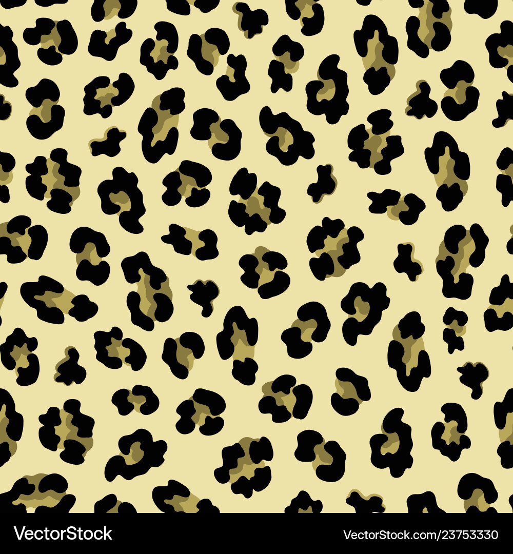 Leopard Print Seamless Pattern vector image
