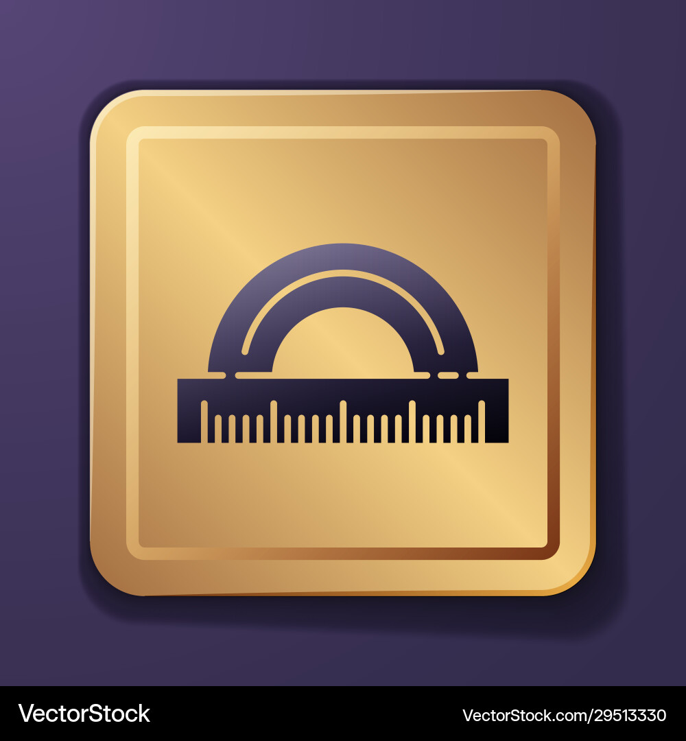 Purple protractor grid for measuring degrees icon Vector Image