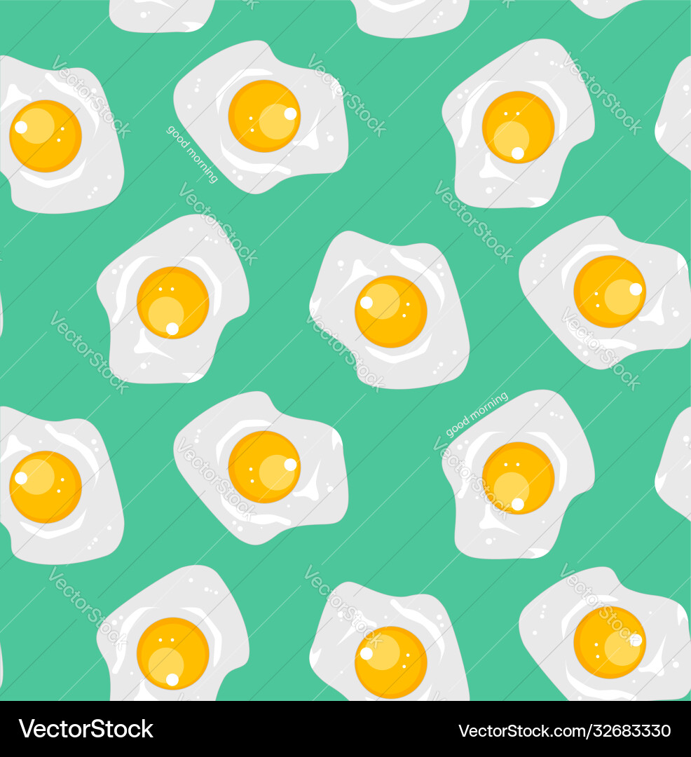 Seamless pattern with scrambled eggs vector image