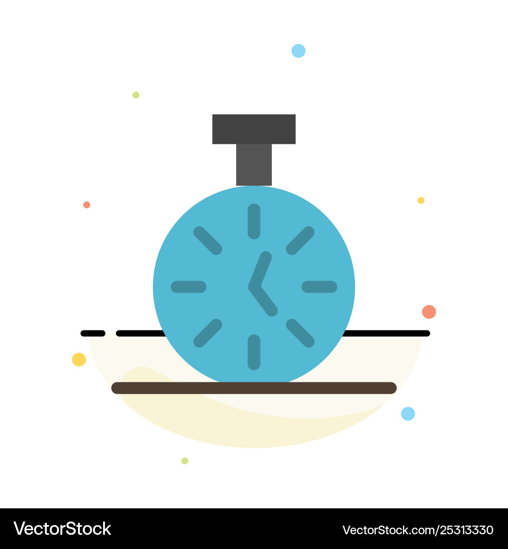 Stopwatch time timer count abstract flat color Stopwatch time timer count abstract flat color vector image