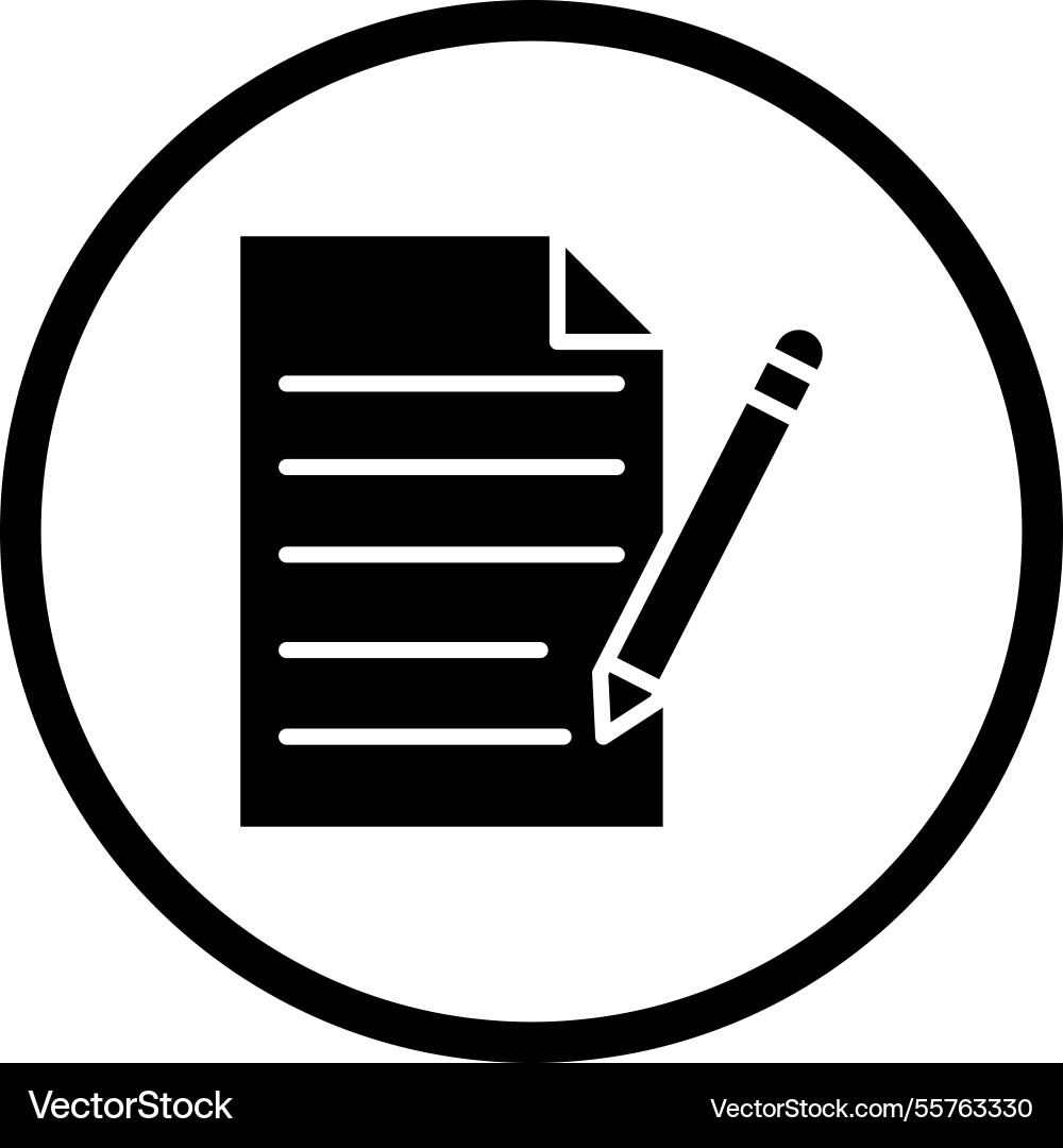 Write icon design Vector Image