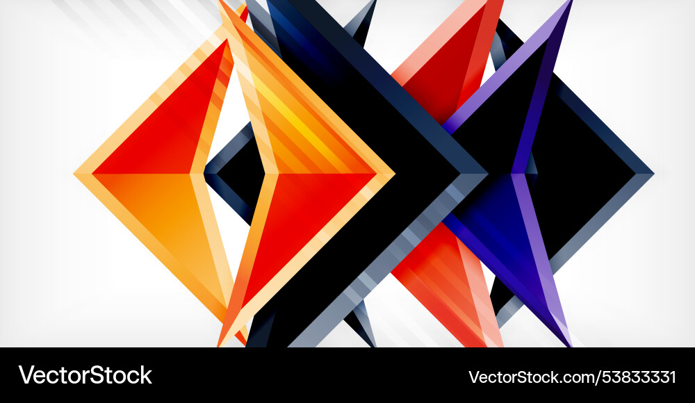 Abstract background color triangles and arrows Abstract background color triangles and arrows Vector Image