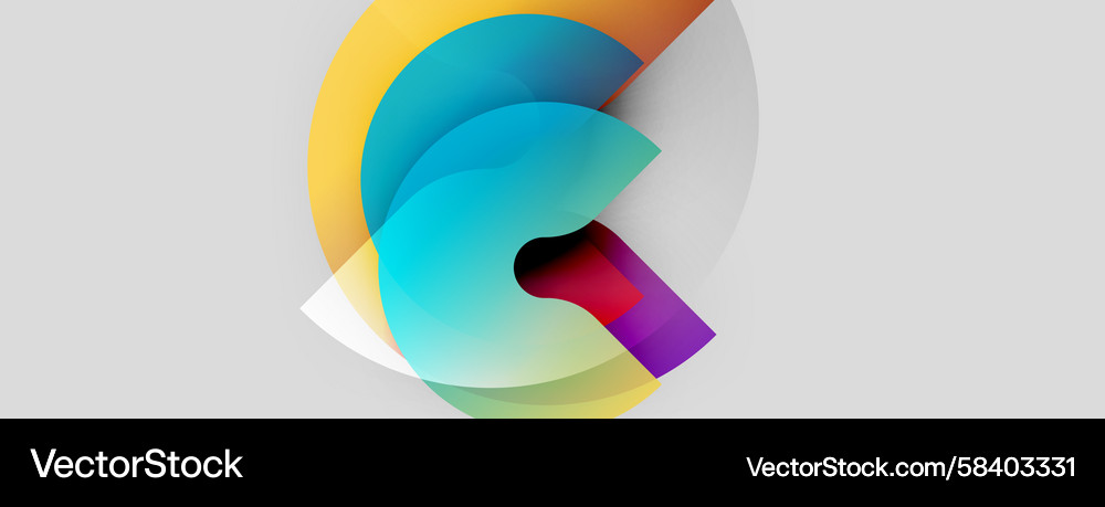 Abstract colorful design overlapping shapes Abstract colorful design overlapping shapes Vector Image