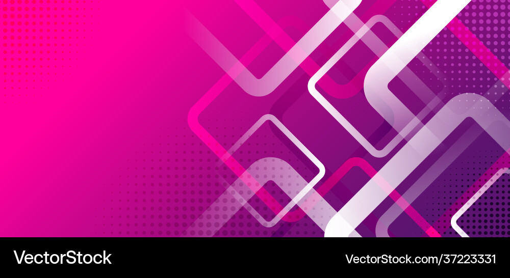 Banner web template design rounded squares Banner web template design rounded squares vector image