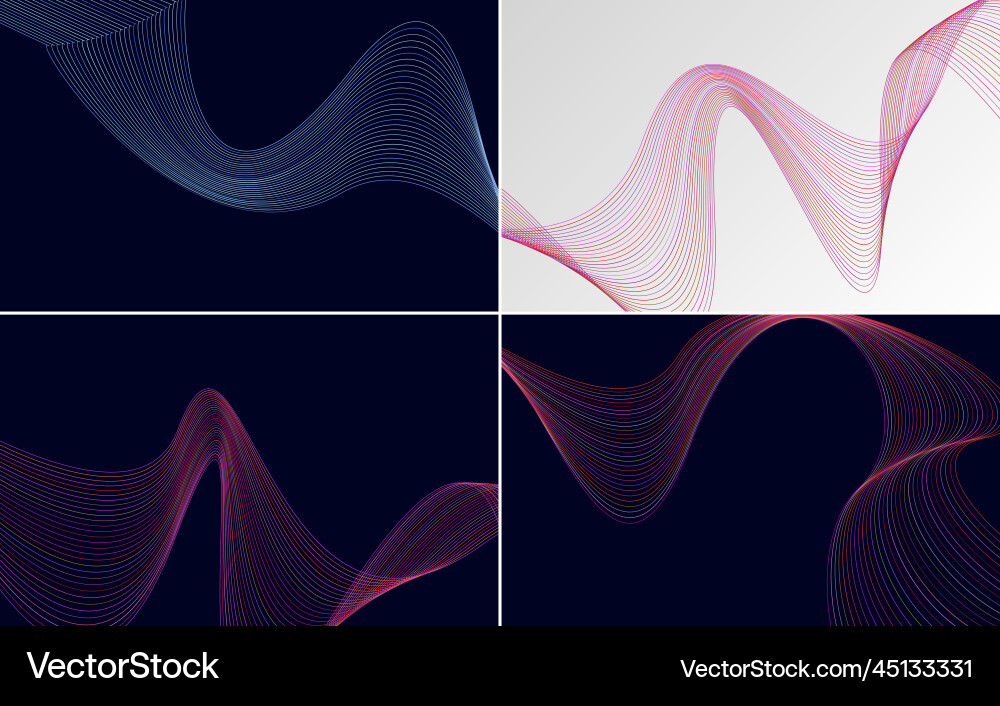 Collection of geometric minimal lines pattern set Collection of geometric minimal lines pattern set Vector Image