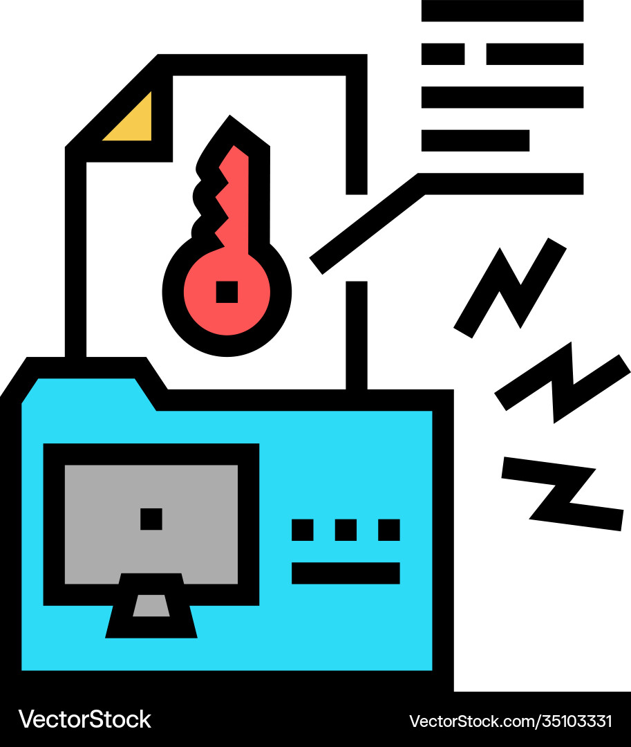 Electronic key hacking color icon vector image