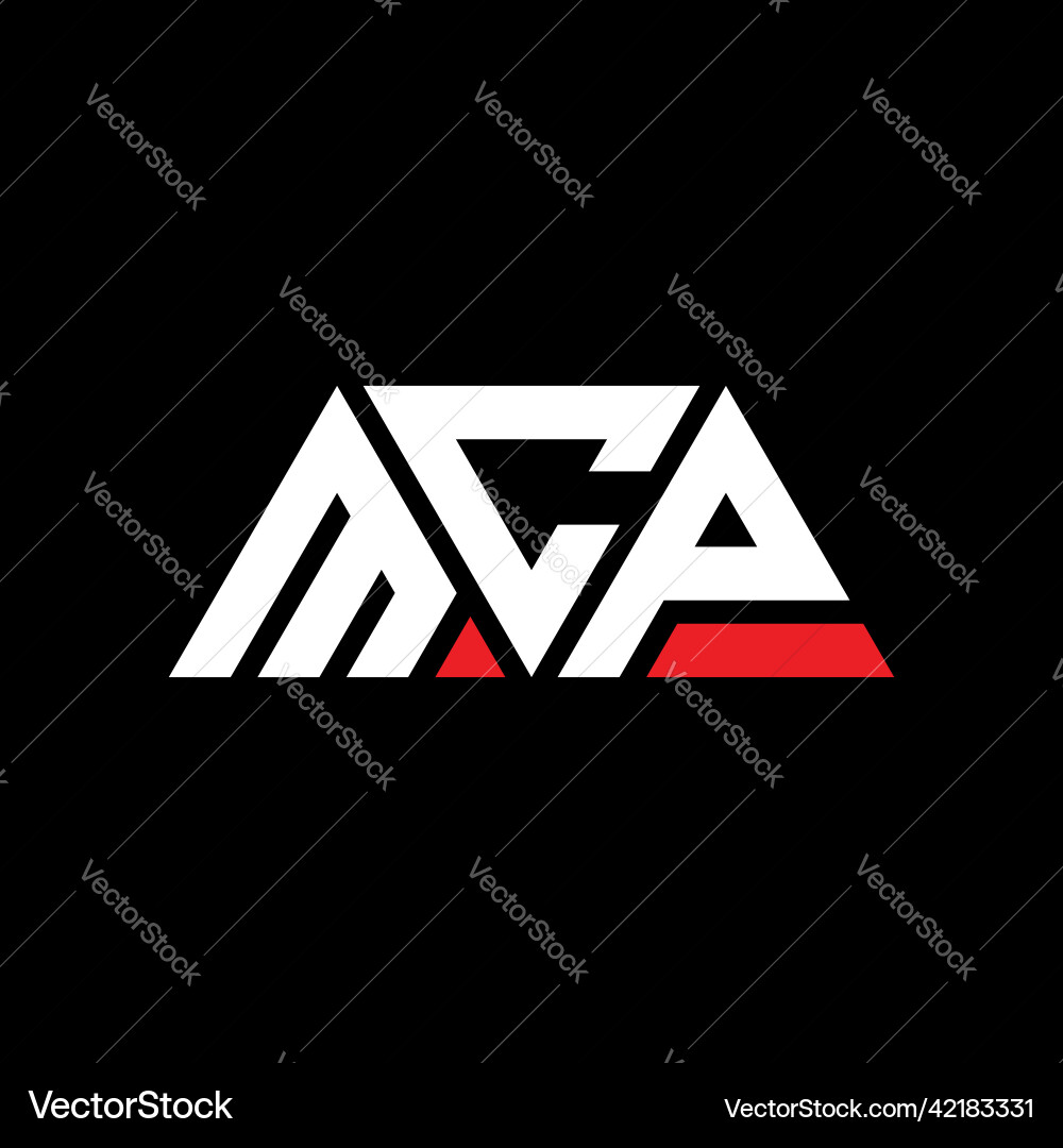 Mcp Dreieck Buchstaben Logo Design Mcp Dreieck Buchstaben Logo Design vektorbild