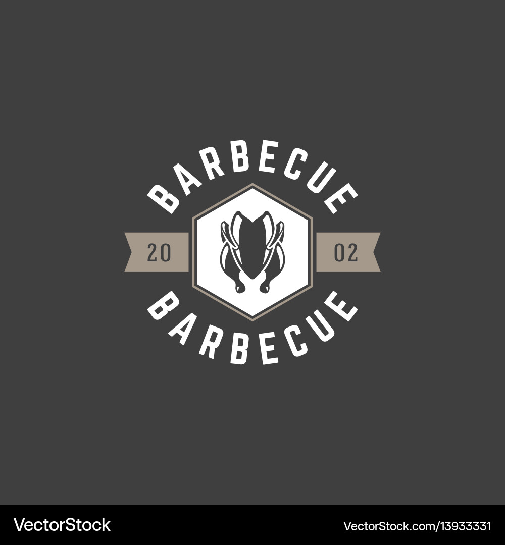 Restaurant logo template object Restaurant logo template object vector image