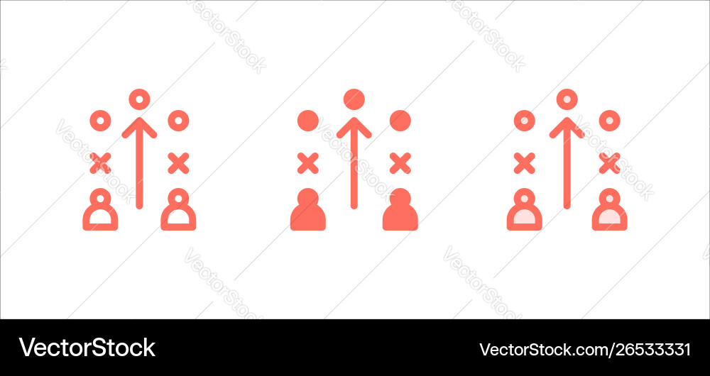 Strategy icon on white background for web ui apps Vector Image