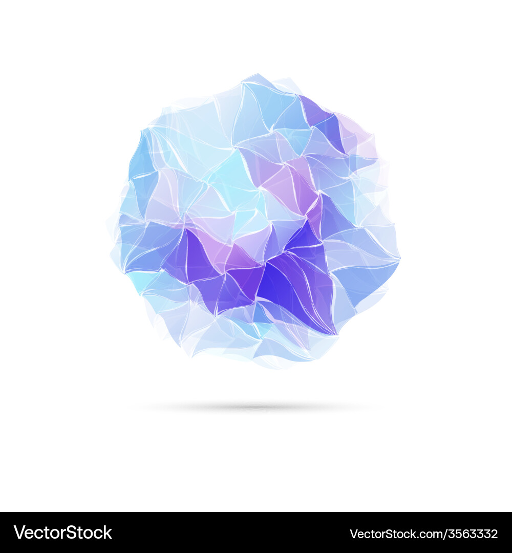 Abstract background with triangles and polygon vector image