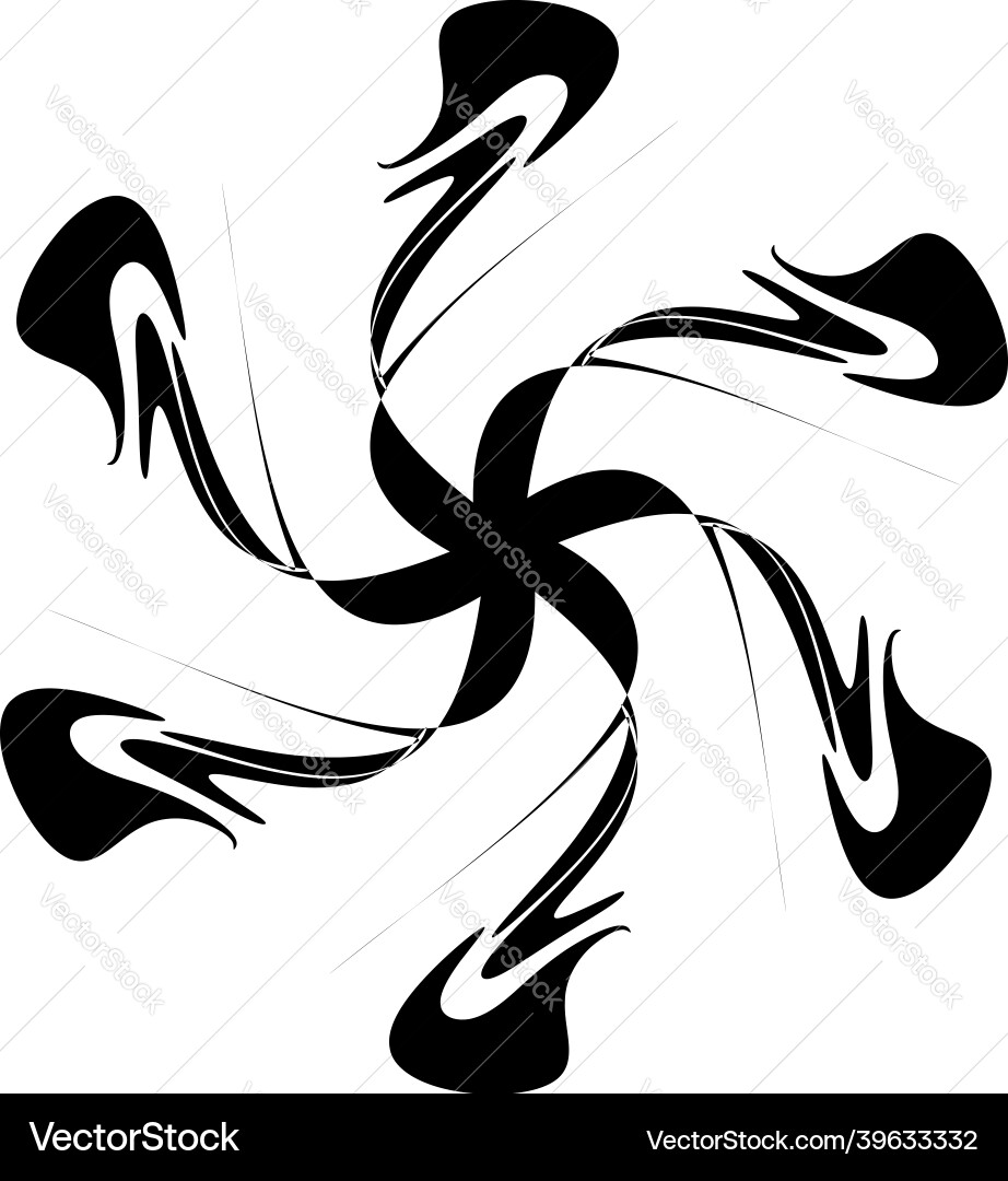 Abstract circular drawing amorphous nonfigurative Abstract circular drawing amorphous nonfigurative vector image